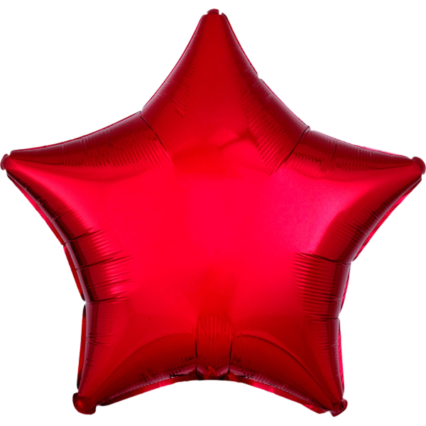 Standard Star Metallic Red Amscan